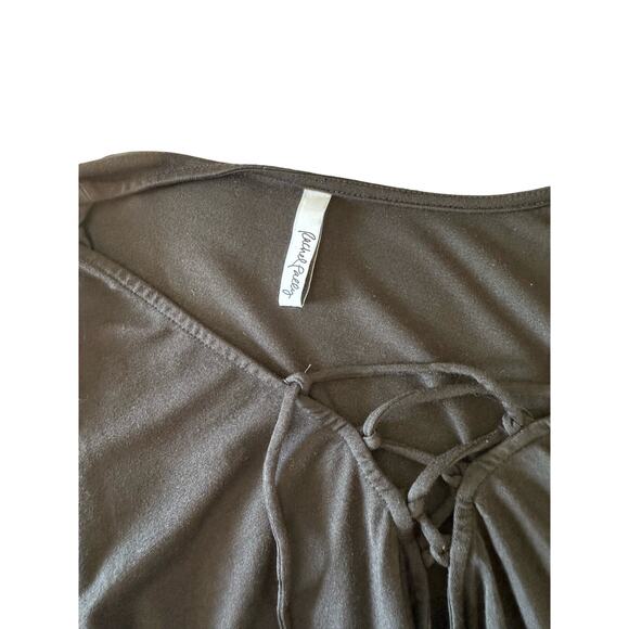 Rachel Pally Black Long Sleeve Jolene Lace-Up Maxi Dress Size 1X - Picture 9 of 13